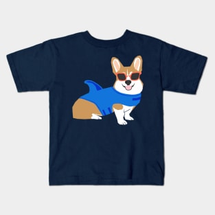 Shark Corgi Kids T-Shirt